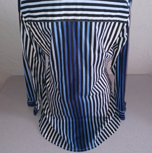 Blue striped blouse/dress - Picture 2 of 3